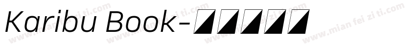 Karibu Book字体转换